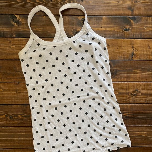 Victoria's Secret Polka Dot Lace Back Tank - Picture 1 of 3
